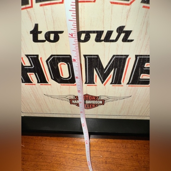 Hallmark Harley Davidson “Welcome to Our Home” Wood Sign - Picture 6 of 6